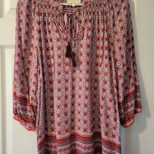 Vintae Style Boho Peasant Top